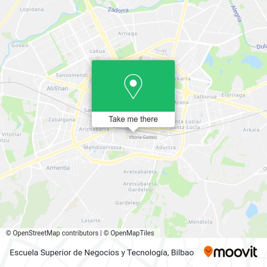 Escuela Superior de Negocios y Tecnología map