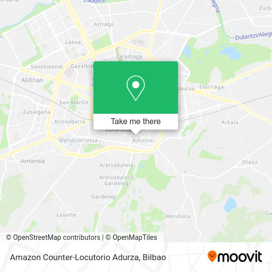 Amazon Counter-Locutorio Adurza map