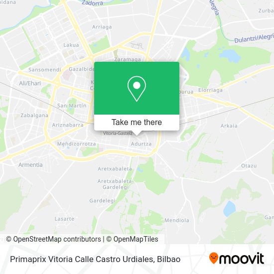 Primaprix Vitoria Calle Castro Urdiales map