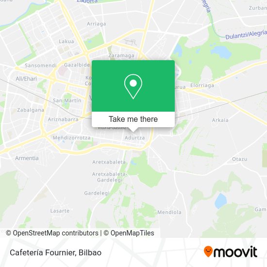 Cafetería Fournier map