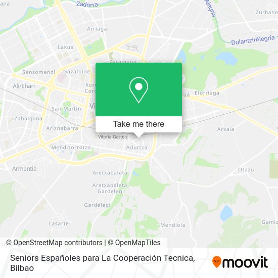 Seniors Españoles para La Cooperación Tecnica map