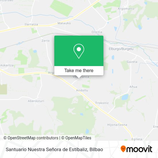 Santuario Nuestra Señora de Estíbaliz map