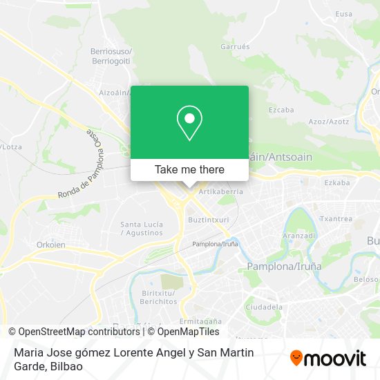 Maria Jose gómez Lorente Angel y San Martin Garde map