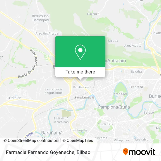 mapa Farmacia Fernando Goyeneche