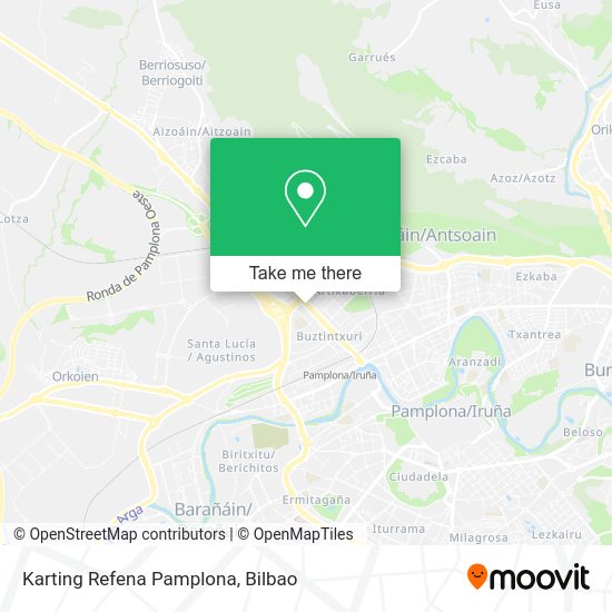 Karting Refena Pamplona map
