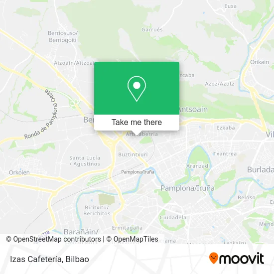 Izas Cafetería map