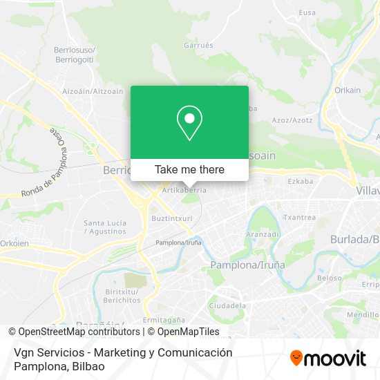 Vgn Servicios - Marketing y Comunicación Pamplona map