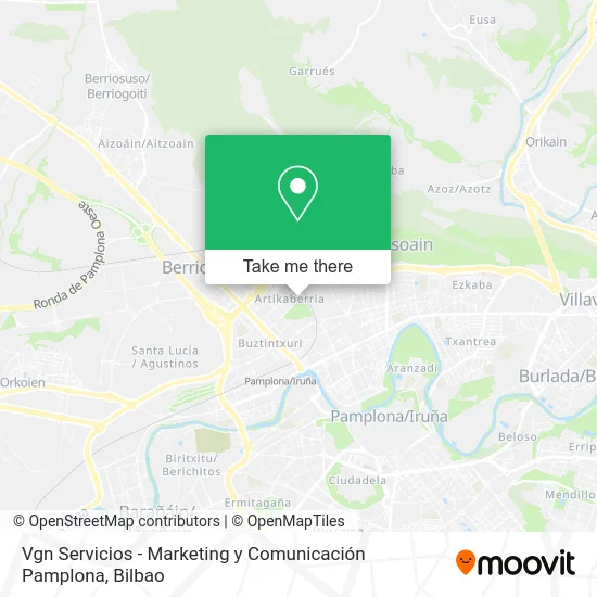 mapa Vgn Servicios - Marketing y Comunicación Pamplona