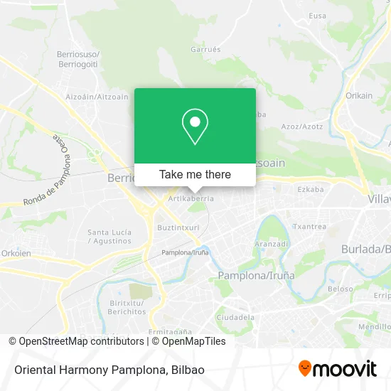 mapa Oriental Harmony Pamplona