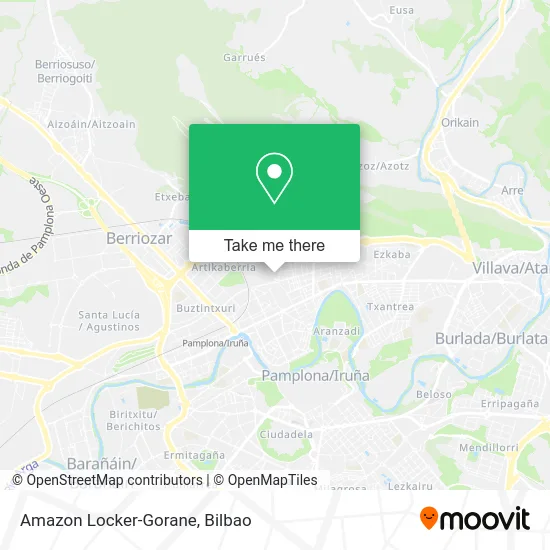 Amazon Locker-Gorane map