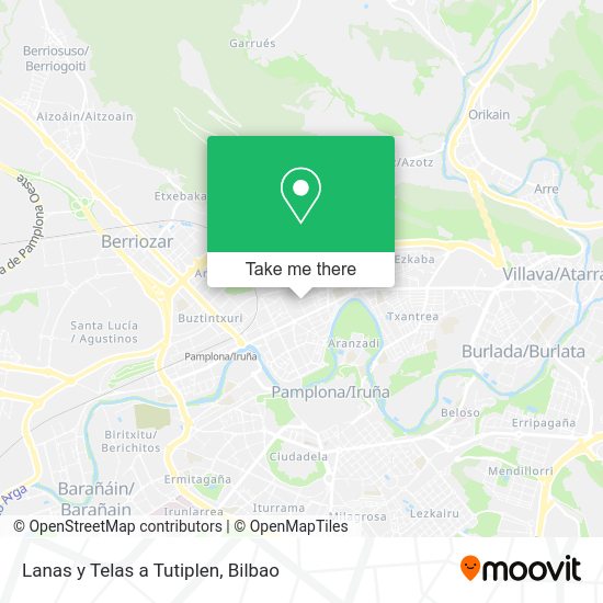 Lanas y Telas a Tutiplen map