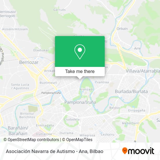 Asociación Navarra de Autismo - Ana map