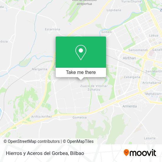 Hierros y Aceros del Gorbea map