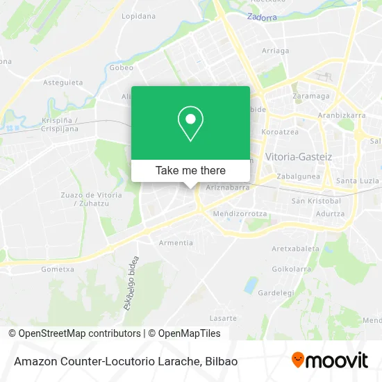 Amazon Counter-Locutorio Larache map