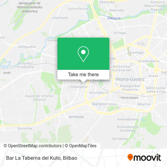 Bar La Taberna del Kuto map