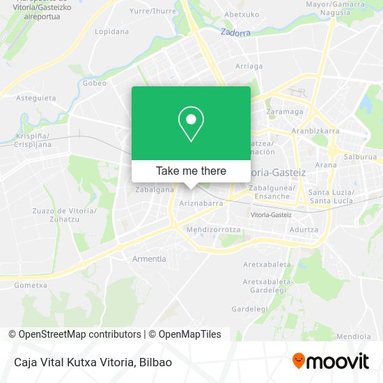 Caja Vital Kutxa Vitoria map