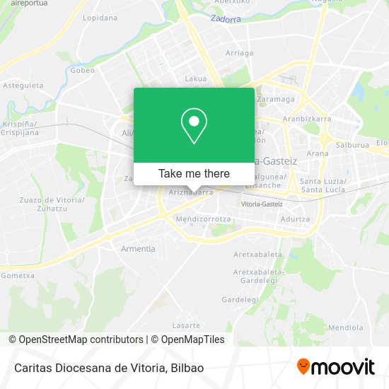 Caritas Diocesana de Vitoria map