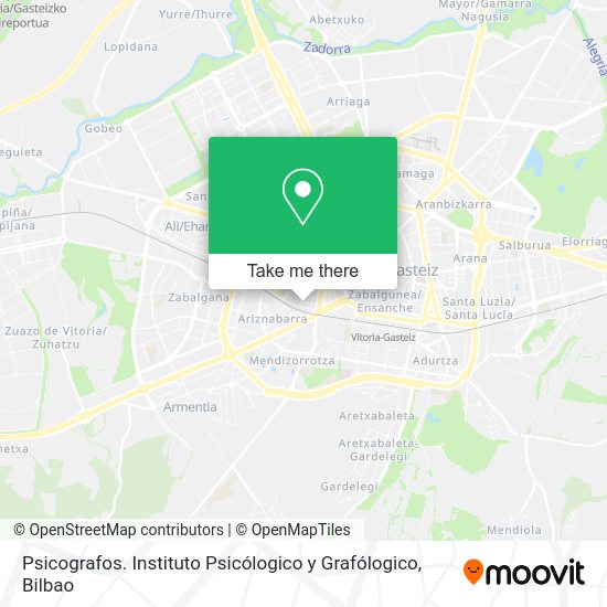 Psicografos. Instituto Psicólogico y Grafólogico map