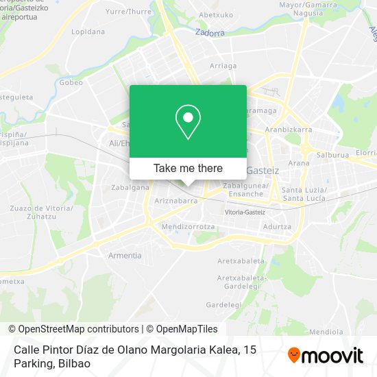 Calle Pintor Díaz de Olano Margolaria Kalea, 15 Parking map