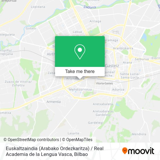 Euskaltzaindia (Arabako Ordezkaritza) / Real Academia de la Lengua Vasca map