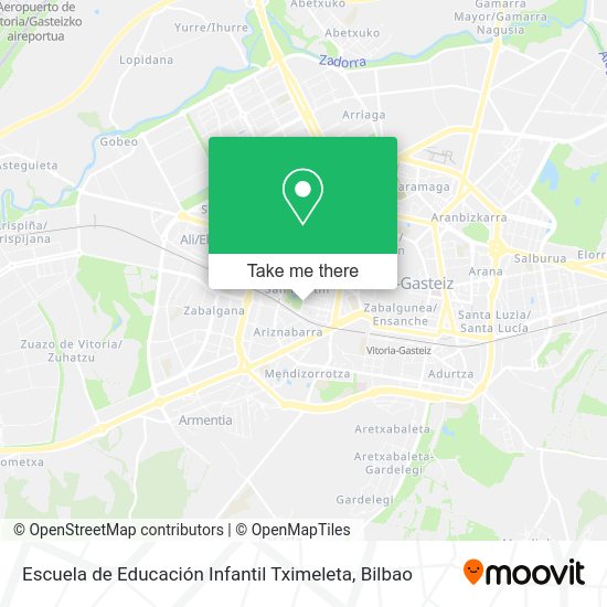 Escuela de Educación Infantil Tximeleta map