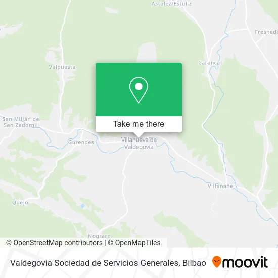 Valdegovia Sociedad de Servicios Generales map