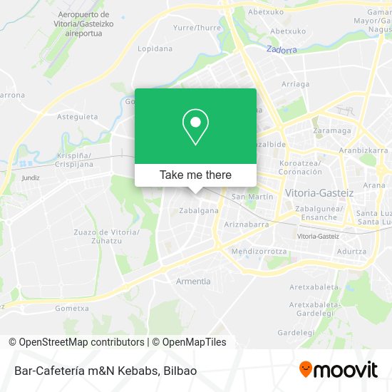 Bar-Cafetería m&N Kebabs map