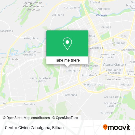 Centro Cívico Zabalgana map
