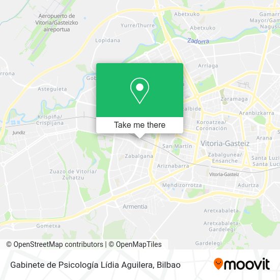 Gabinete de Psicología Lídia Aguilera map
