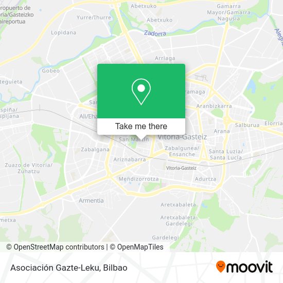 Asociación Gazte-Leku map