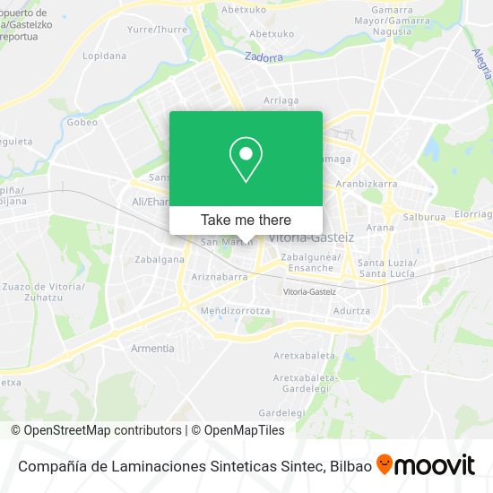 Compañía de Laminaciones Sinteticas Sintec map