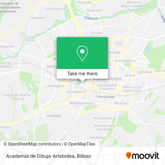 Academia de Dibujo Artebidea map