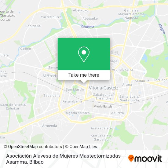 Asociación Alavesa de Mujeres Mastectomizadas Asamma map