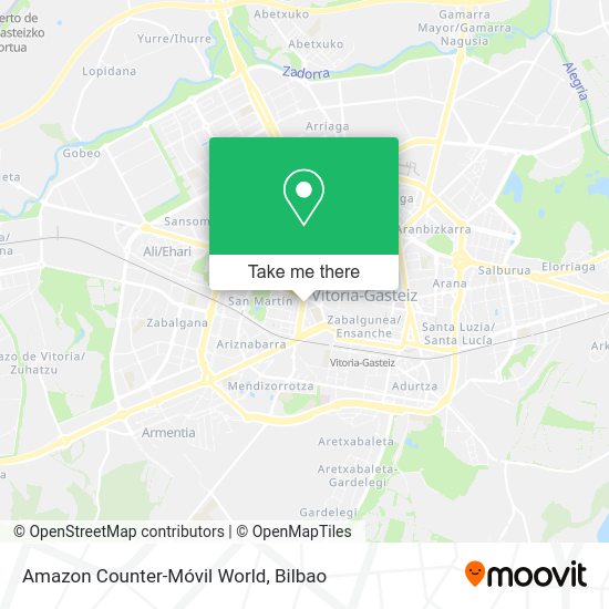 Amazon Counter-Móvil World map