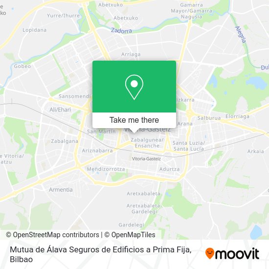 Mutua de Álava Seguros de Edificios a Prima Fija map