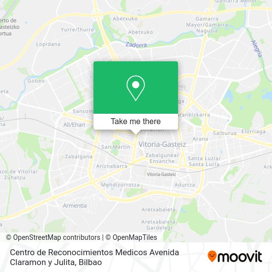 Centro de Reconocimientos Medicos Avenida Claramon y Julita map