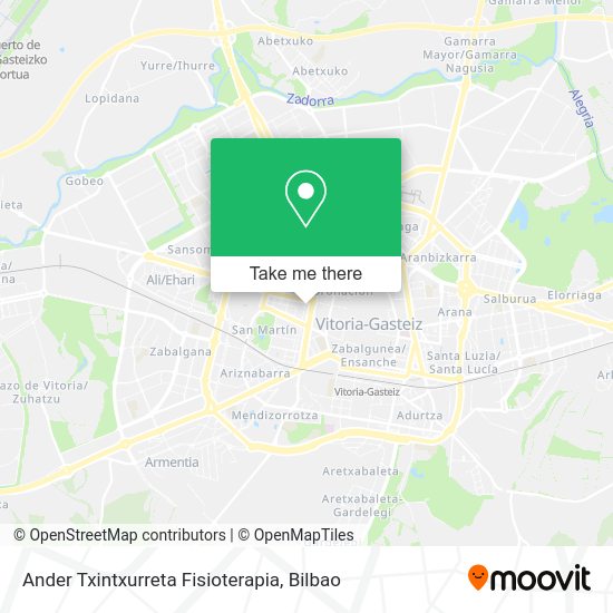 Ander Txintxurreta Fisioterapia map