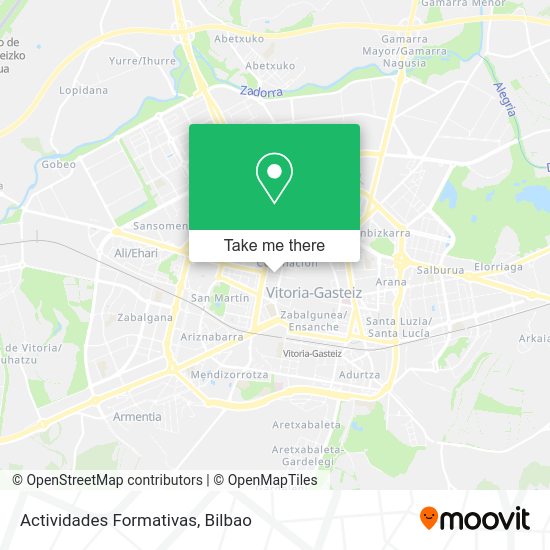 Actividades Formativas map