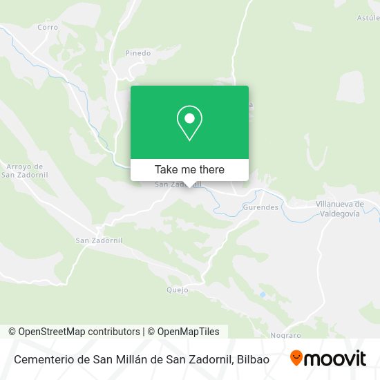 Cementerio de San Millán de San Zadornil map
