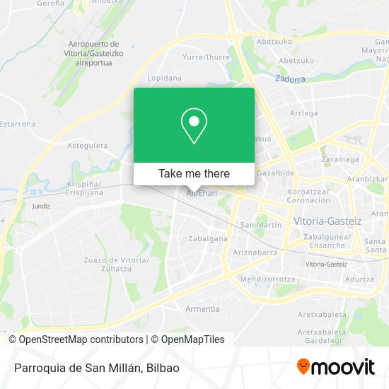 Parroquia de San Millán map