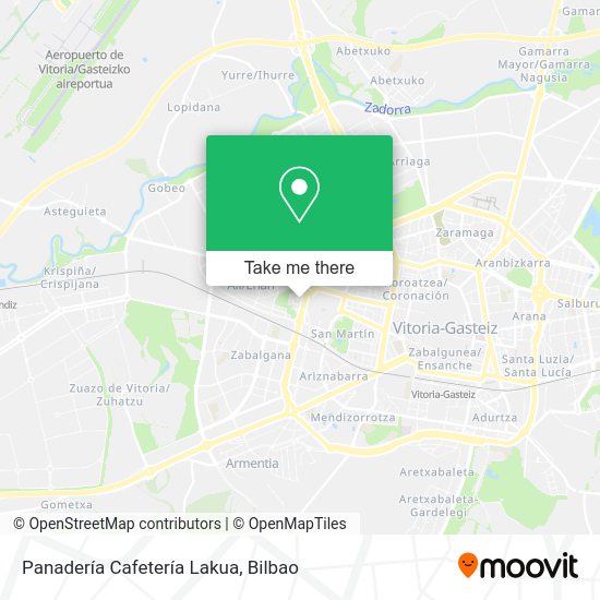 Panadería Cafetería Lakua map
