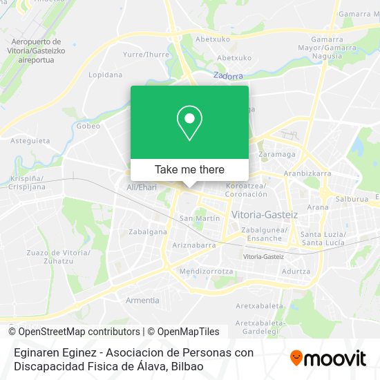 Eginaren Eginez - Asociacion de Personas con Discapacidad Fisica de Álava map