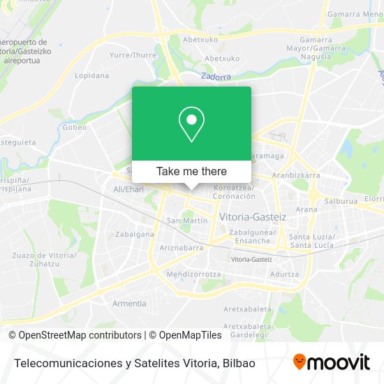 Telecomunicaciones y Satelites Vitoria map