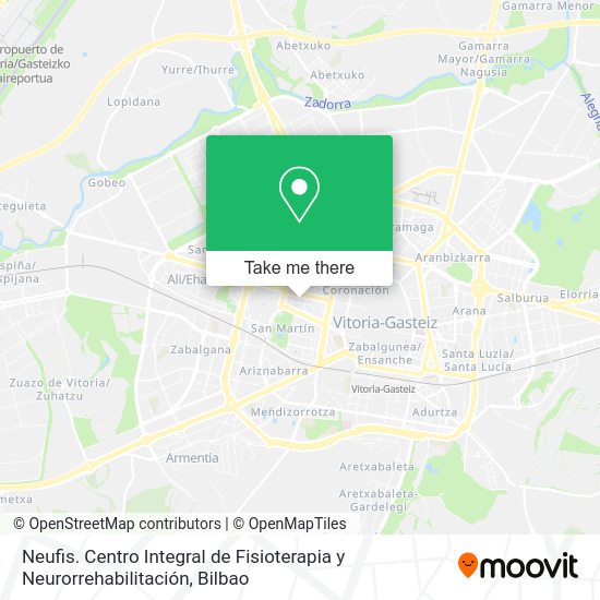 Neufis. Centro Integral de Fisioterapia y Neurorrehabilitación map