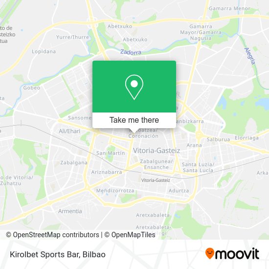 Kirolbet Sports Bar map