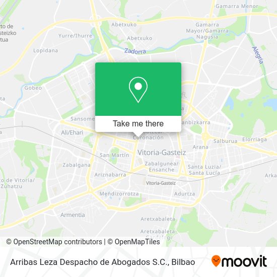 Arribas Leza Despacho de Abogados S.C. map