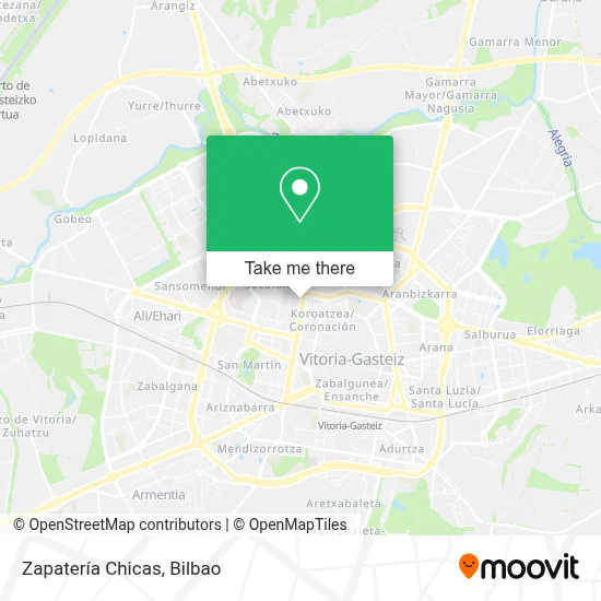 Zapatería Chicas map