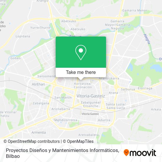 Proyectos Diseños y Mantenimientos Informáticos map
