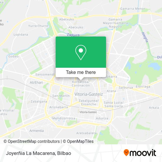 Joyerñia La Macarena map