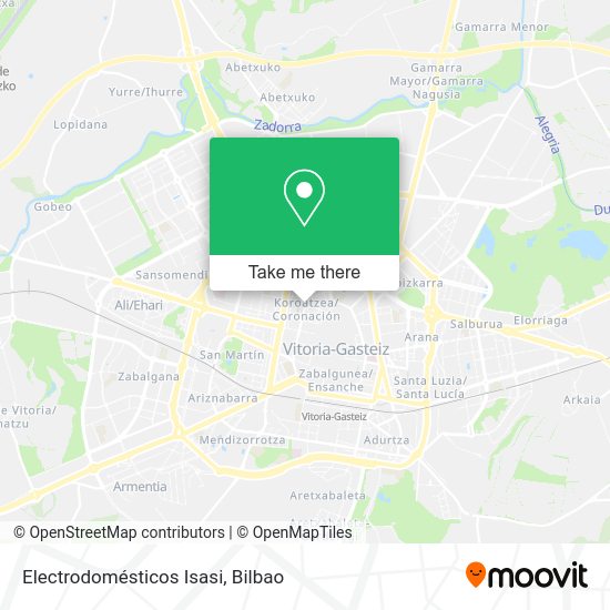 Electrodomésticos Isasi map
